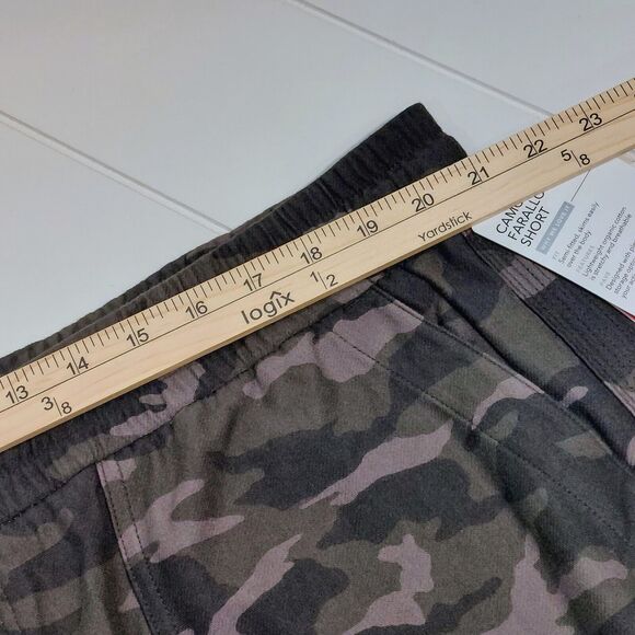 Athleta Camo Farallon Women's 20 Shorts Green Drawstring Elastic Waist NEW! - Picture 9 of 11